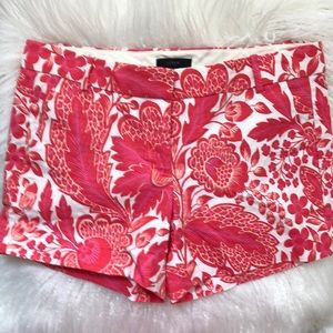 JCrew size 6 shades of pink floral shorts. Excellent condition.